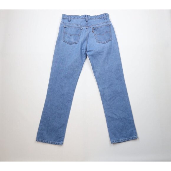 Vtg 70s 80s Levis Orange Tab Mens 32x31 Distressed Straight Leg Denim Jeans USA - Picture 6 of 12